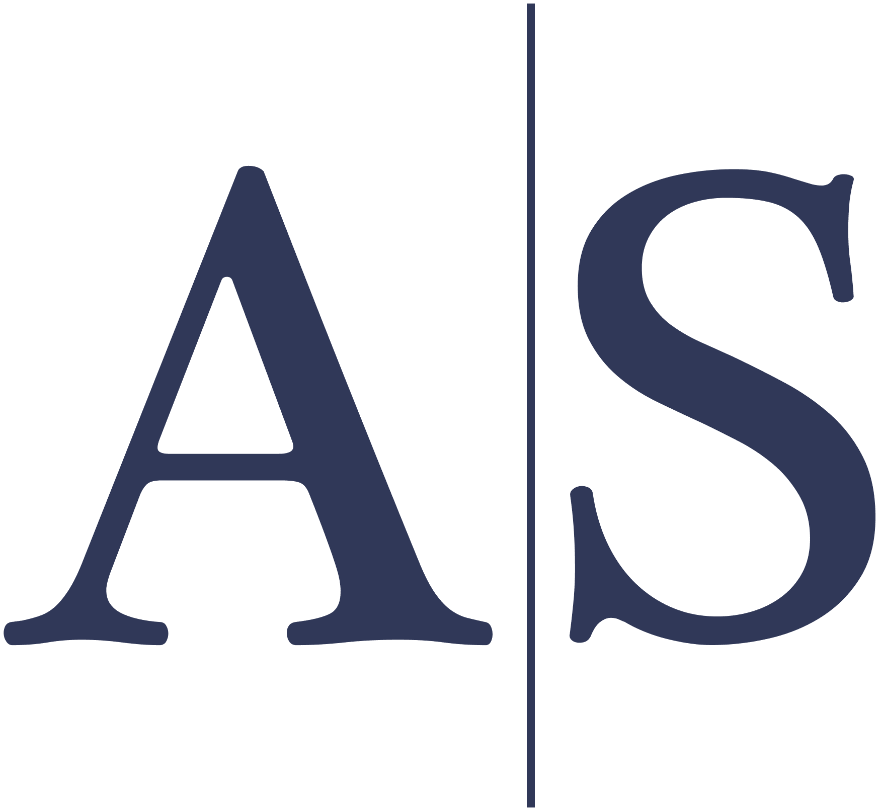 AS logo with line
